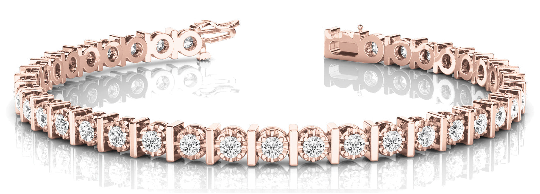In-Line Bar Set Diamond Bracelet · 1.56 ct tw