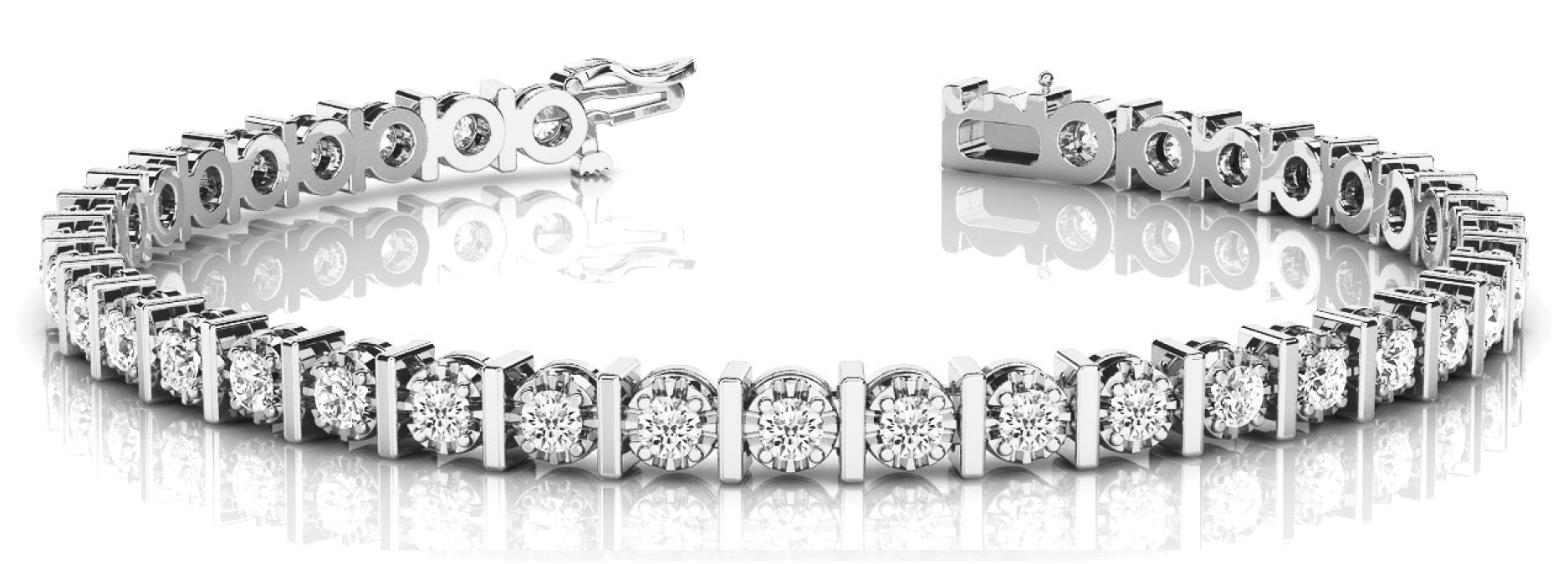 In-Line Bar Set Diamond Bracelet · 1.98 ct tw