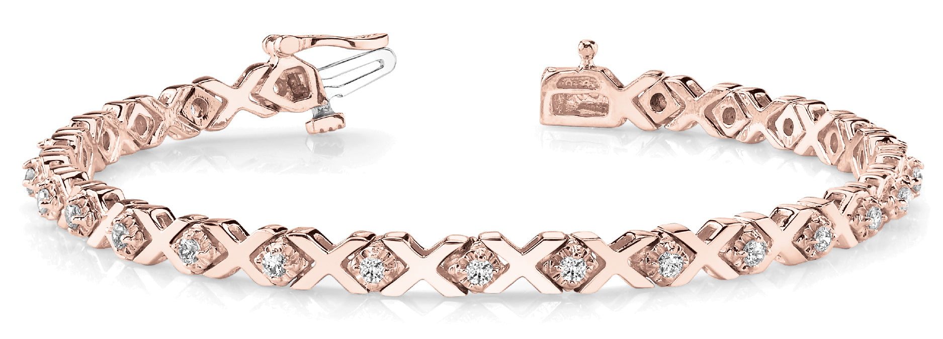 In-Line XO Diamond Bracelet · 0.66 ct tw