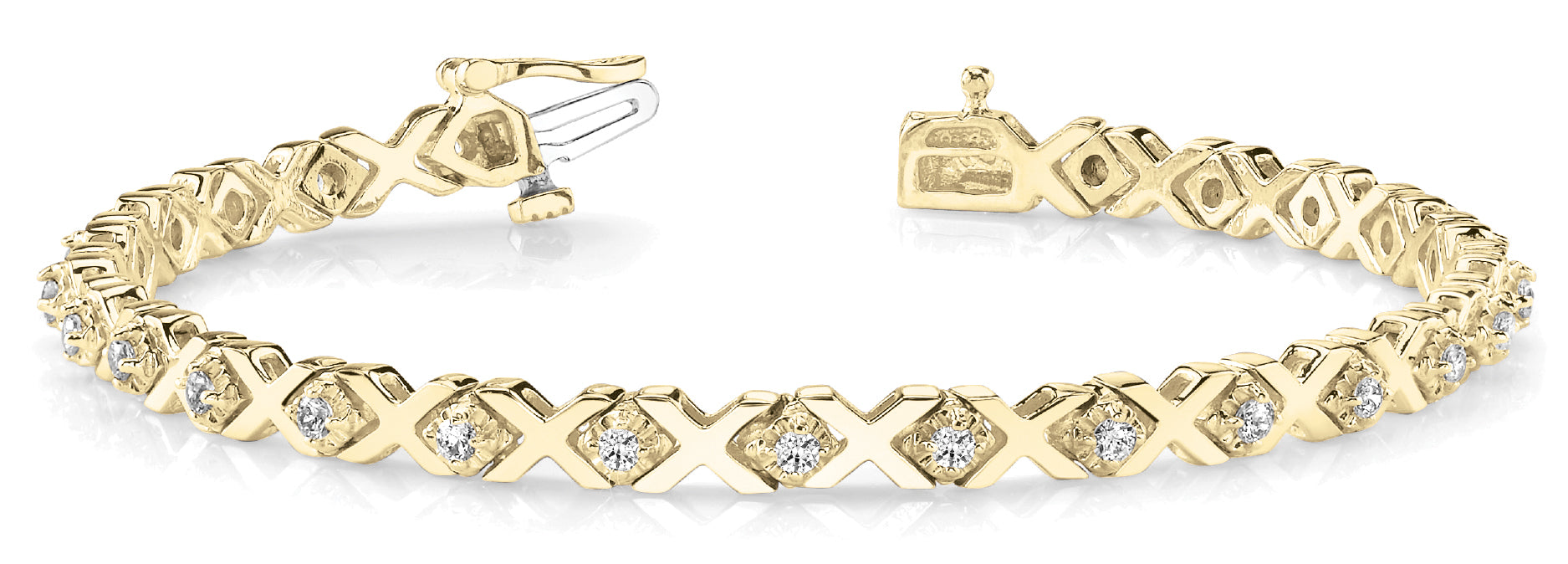 In-Line XO Diamond Bracelet · 0.91 ct tw
