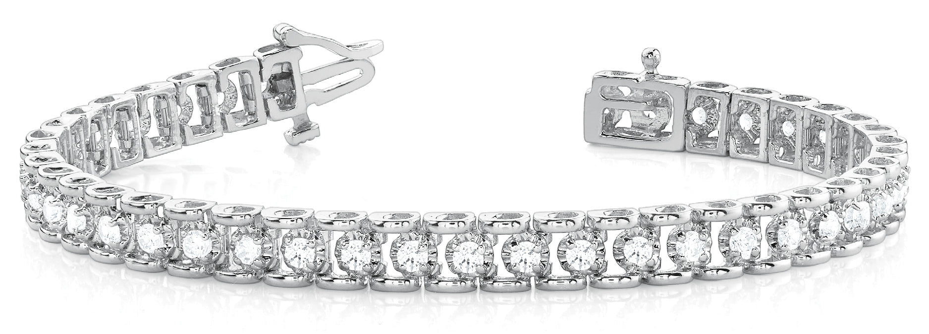 In-Line Prong Set Diamond Bracelet · 0.56 ct tw