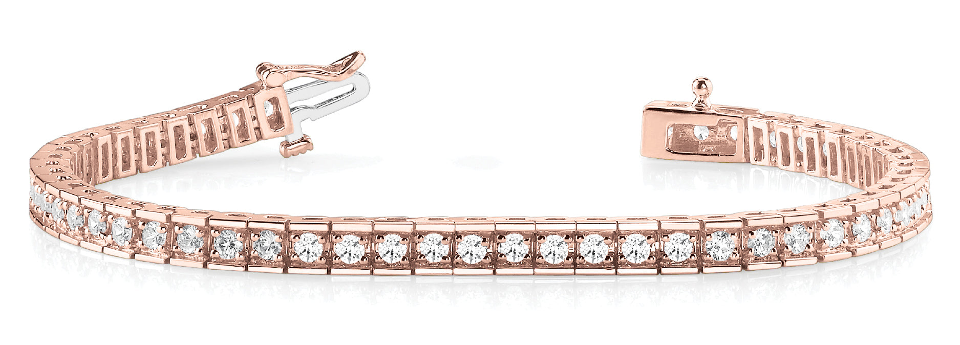 In-Line Prong Set Diamond Bracelet · 4.80 ct tw