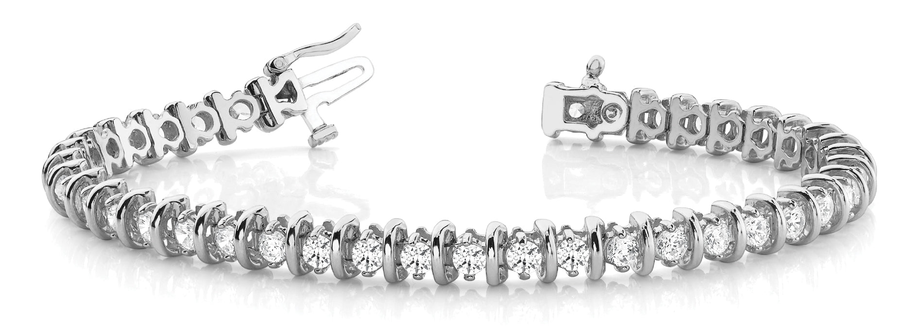 In-Line Bar Set Diamond Bracelet · 1.10 ct tw