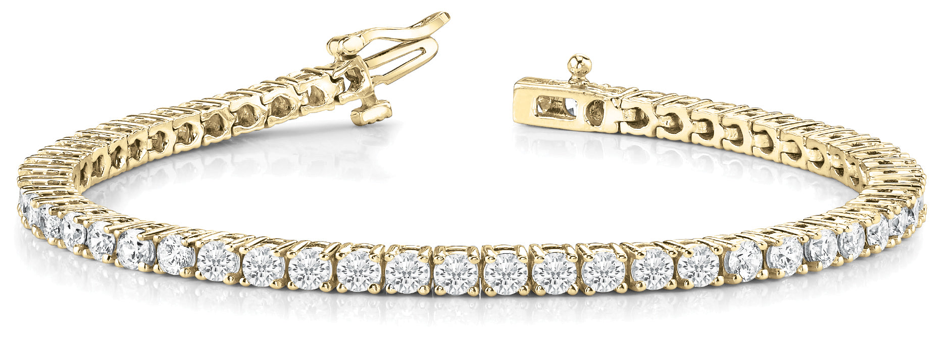 In-Line Prong Set Diamond Bracelet · 12.95 ct tw