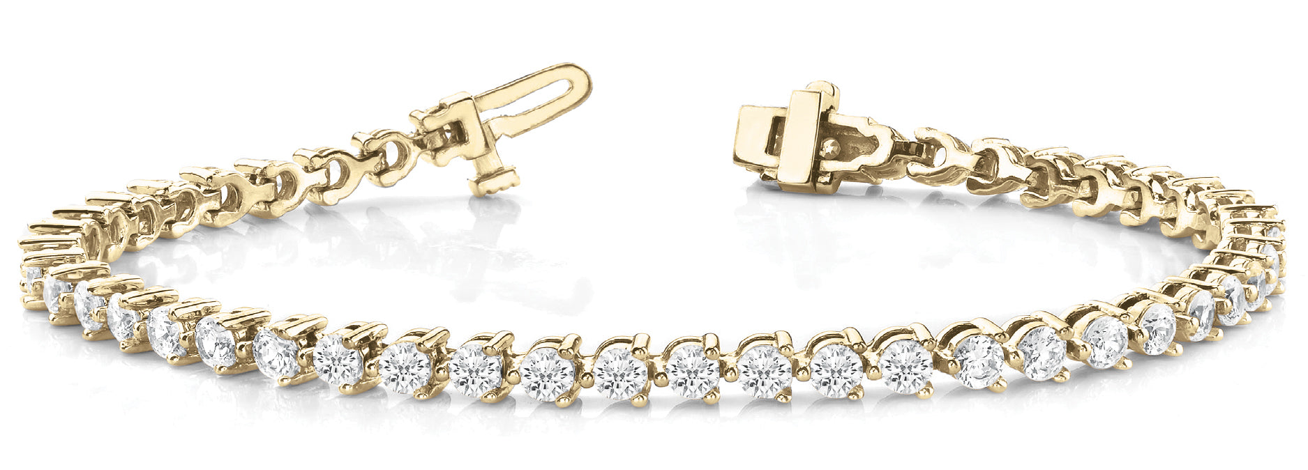 In-Line Prong Set Diamond Bracelet · 10.20 ct tw