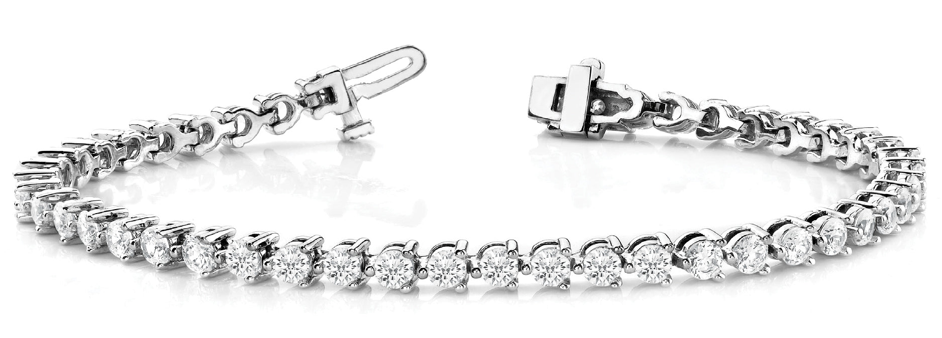 In-Line Prong Set Diamond Bracelet · 10.20 ct tw