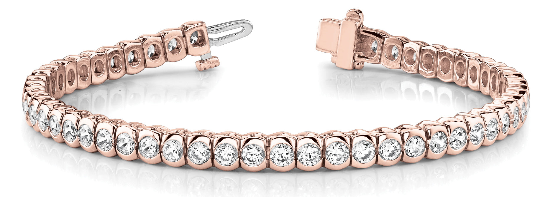 In-Line Bezel Set Diamond Bracelet · 5.10 ct tw