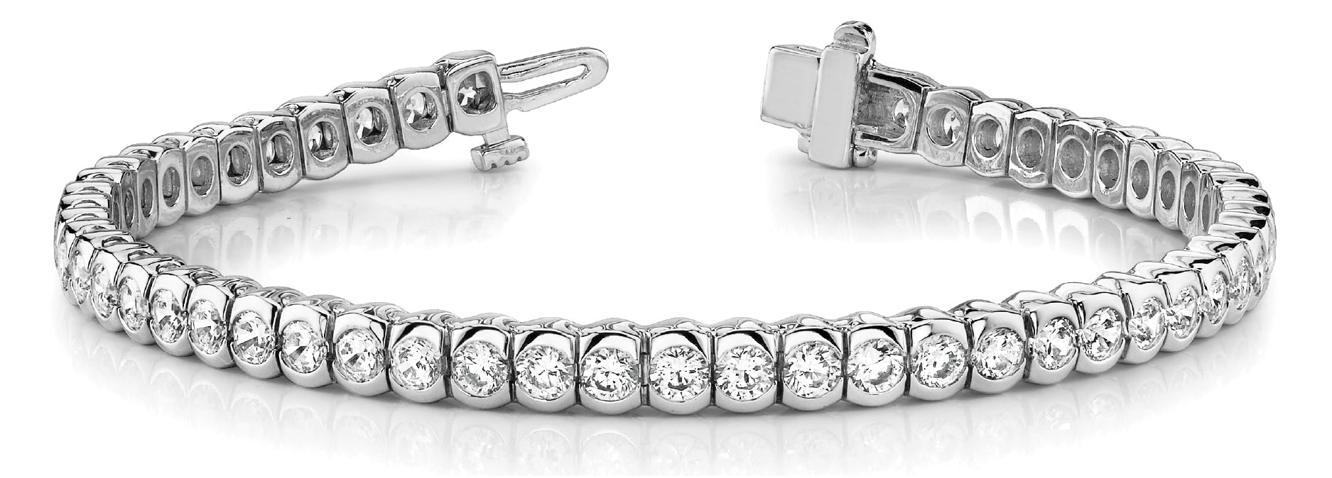 In-Line Bezel Set Diamond Bracelet · 5.94 ct tw