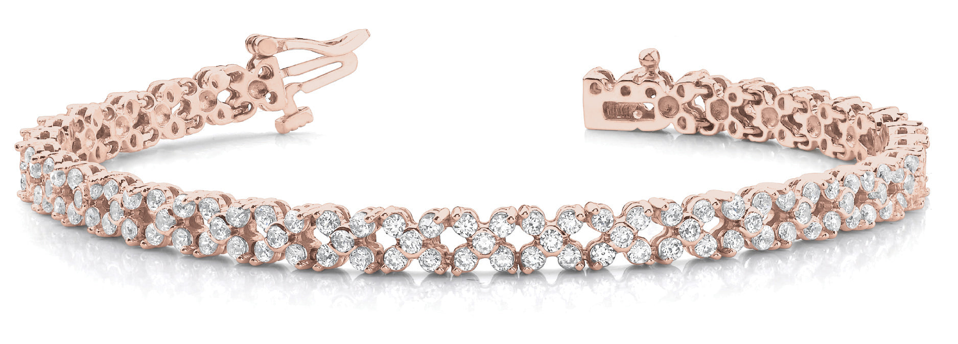 Five-Stone Cluster Link Diamond Bracelet · 4.25 ct tw