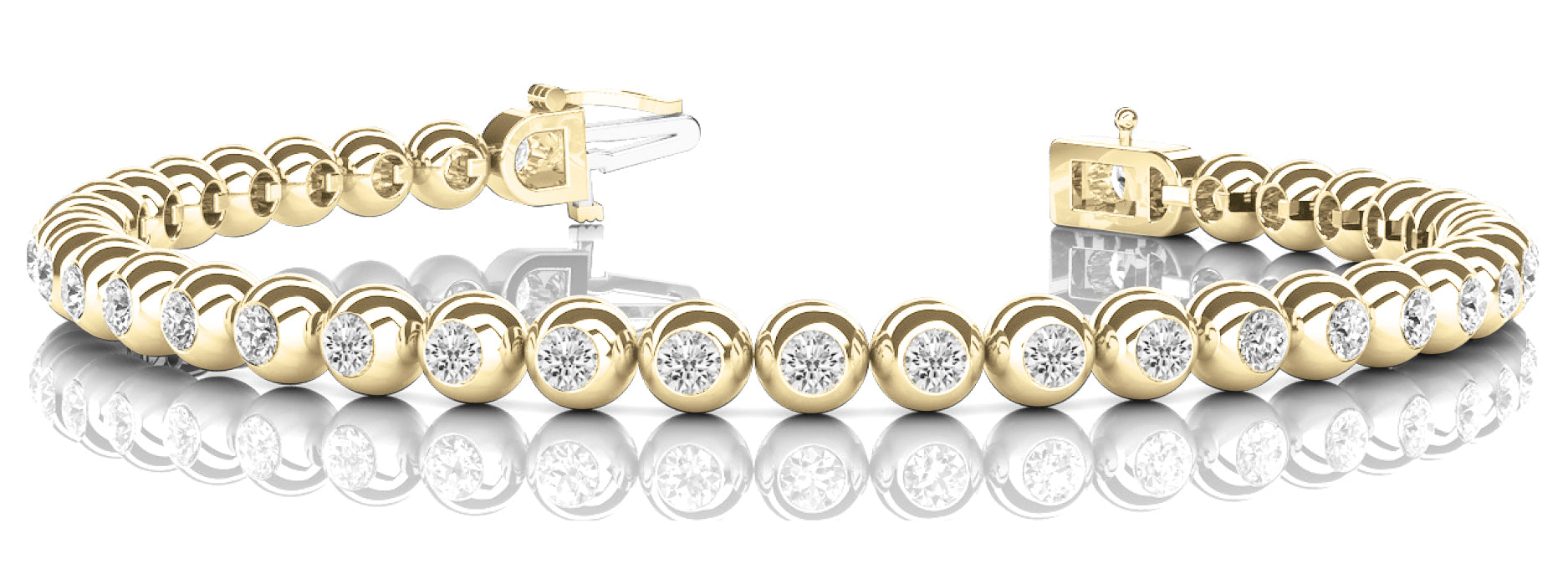 In-Line Bezel Set Diamond Bracelet · 1.04 ct tw