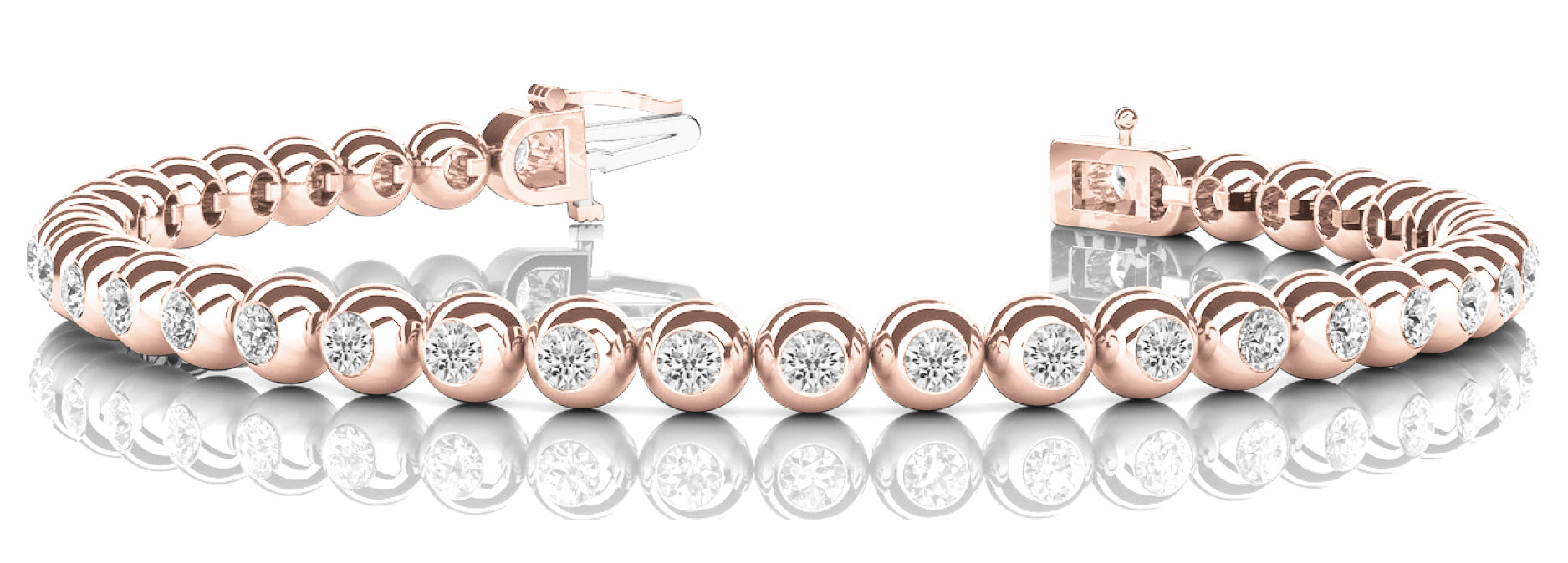 In-Line Bezel Set Diamond Bracelet · 5.70 ct tw