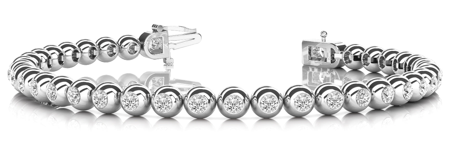 In-Line Bezel Set Diamond Bracelet · 1.04 ct tw
