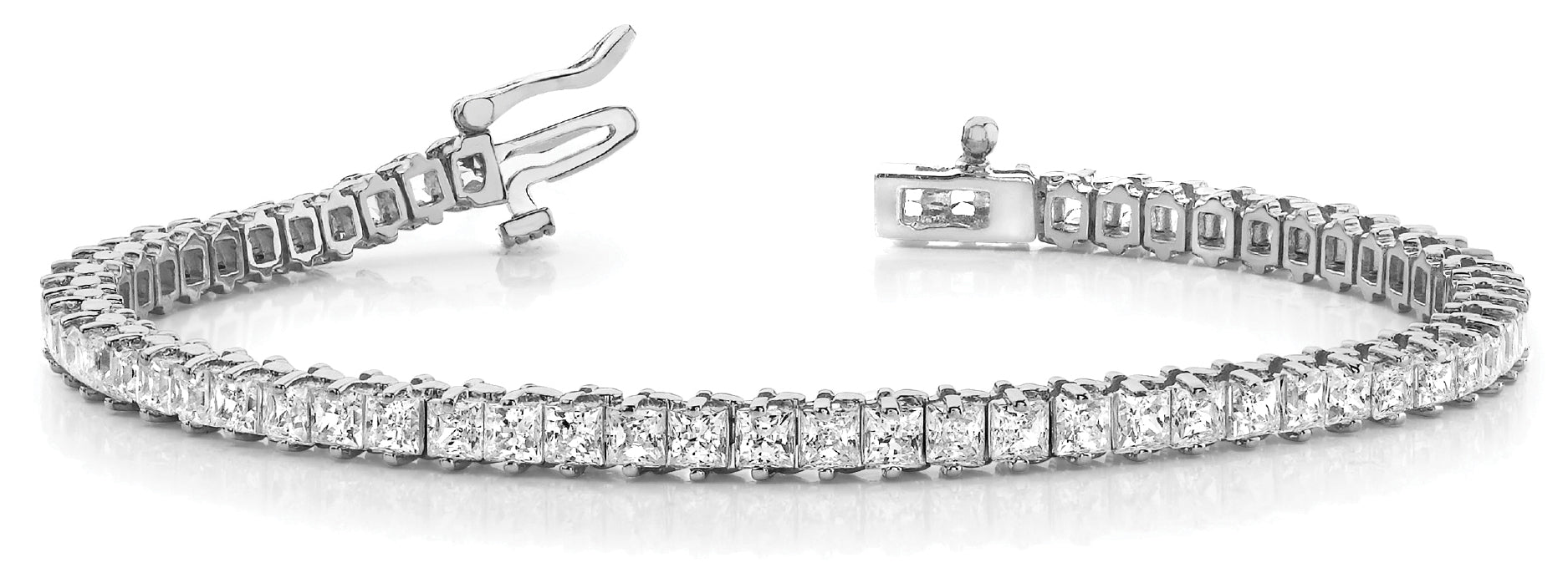 In-Line Prong Set Diamond Bracelet · 5.25 ct tw