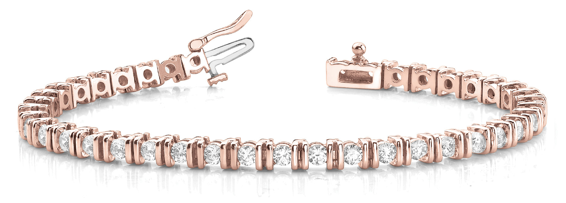In-Line Bar Set Diamond Bracelet · 5.00 ct tw