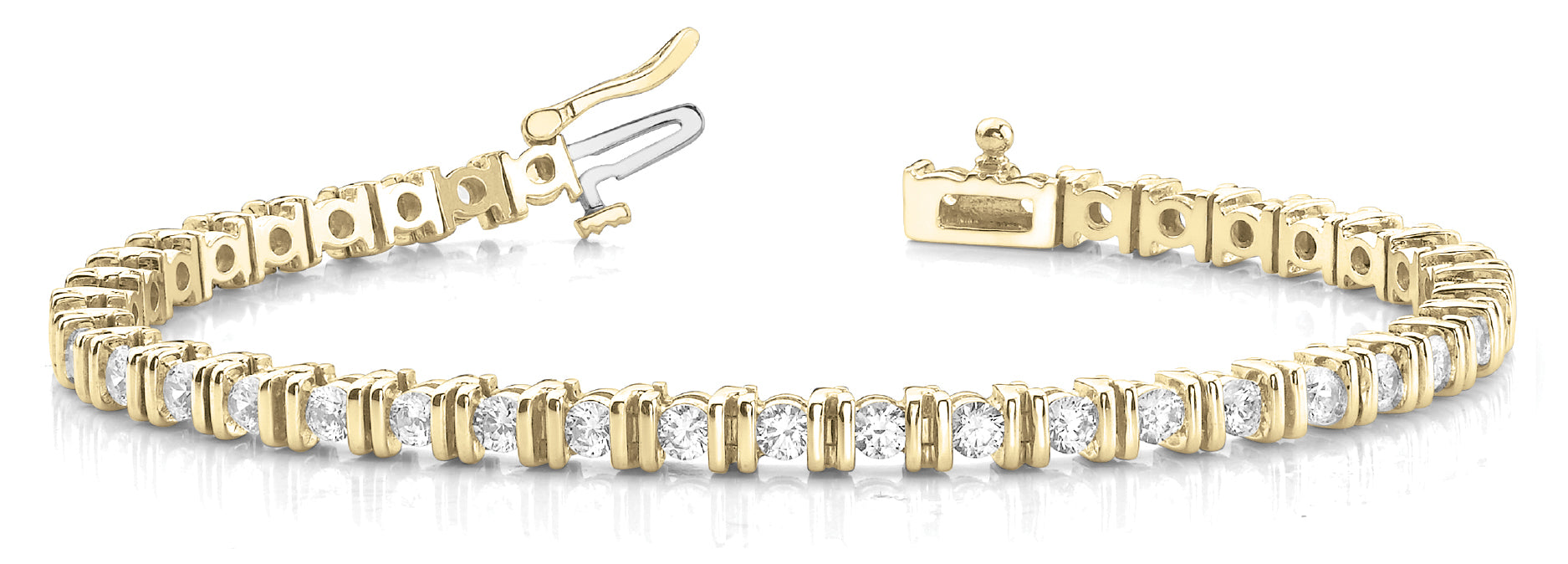 In-Line Bar Set Diamond Bracelet · 5.00 ct tw