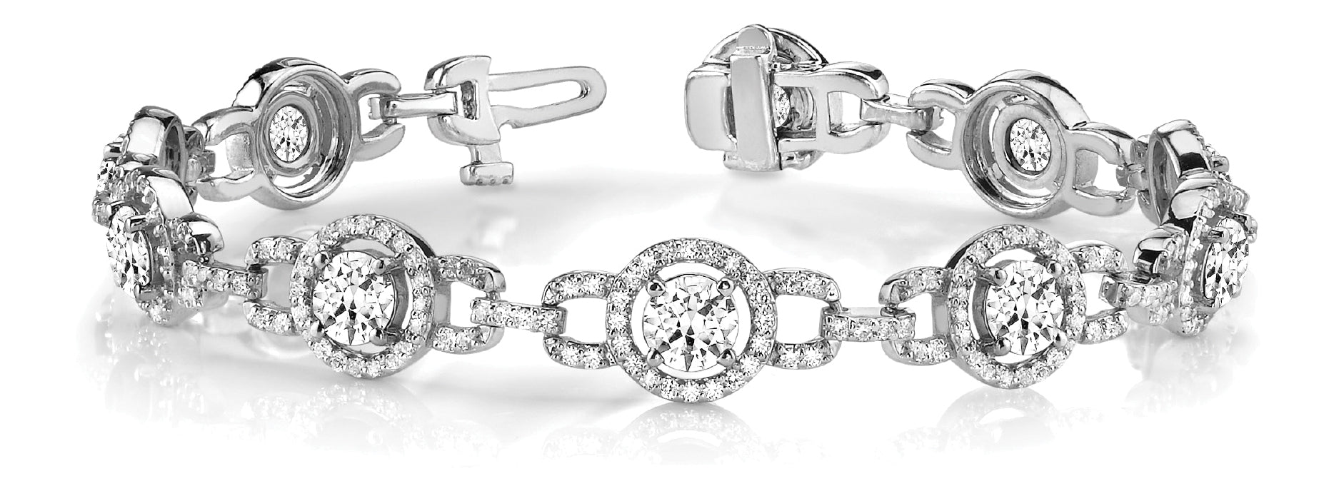Round Fashion Diamond Bracelet · 4.66 ct tw