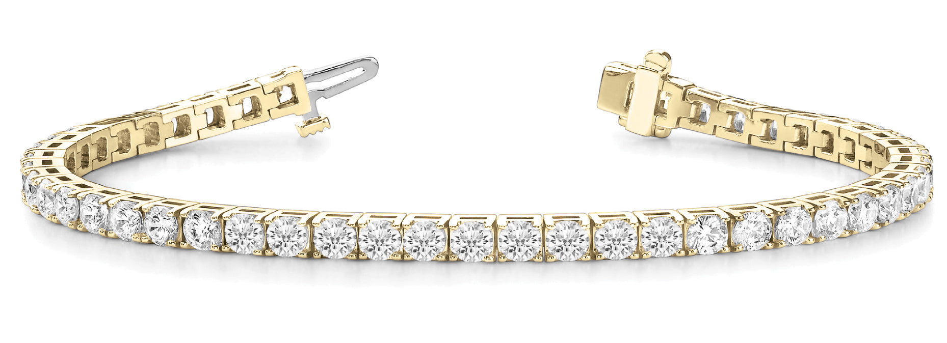 In-Line Prong Set Diamond Bracelet · 5.94 ct tw