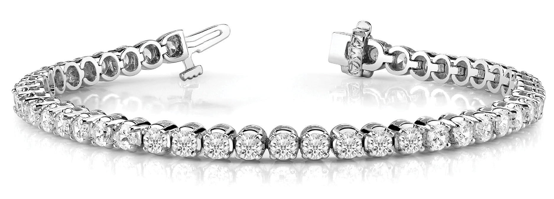 In-Line Prong Set Diamond Bracelet · 11.20 ct tw