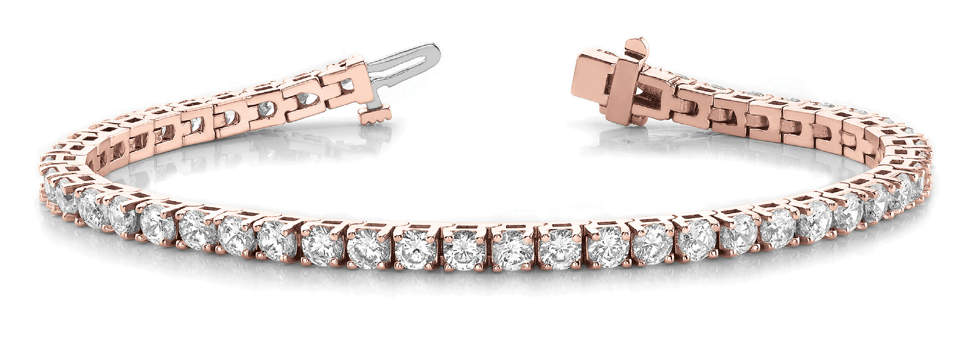 In-Line Prong Set Diamond Bracelet · 5.13 ct tw
