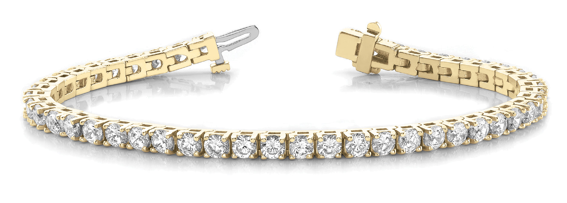 In-Line Prong Set Diamond Bracelet · 7.05 ct tw