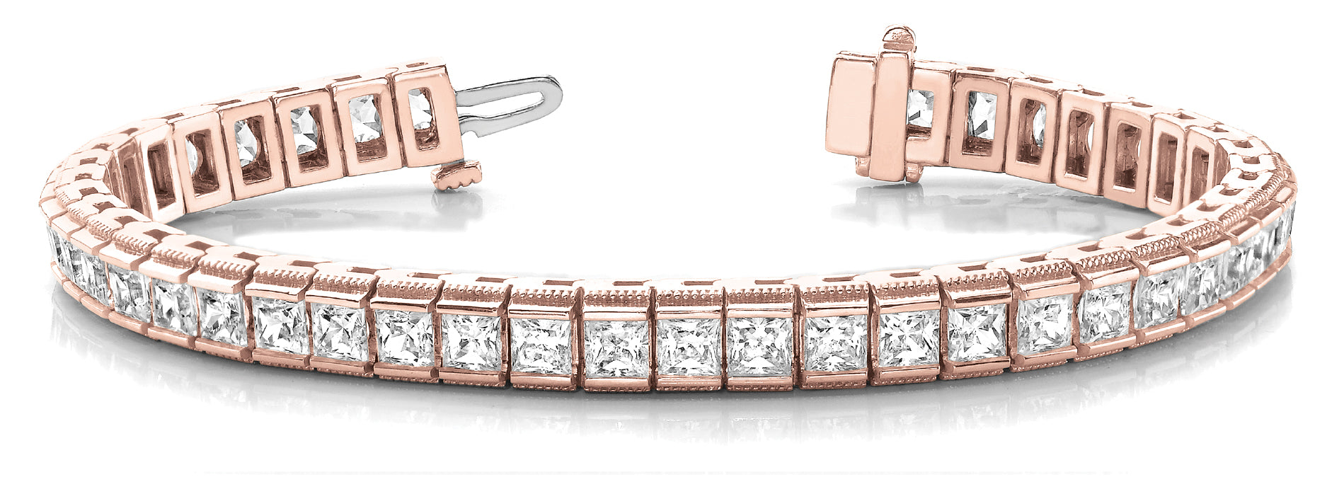 In-Line Channel Set Diamond Bracelet · 13.76 ct tw