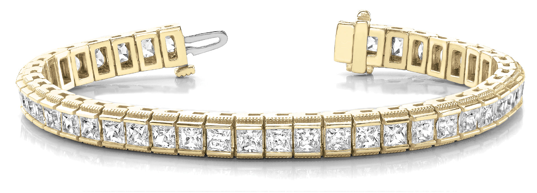 In-Line Channel Set Diamond Bracelet · 13.76 ct tw