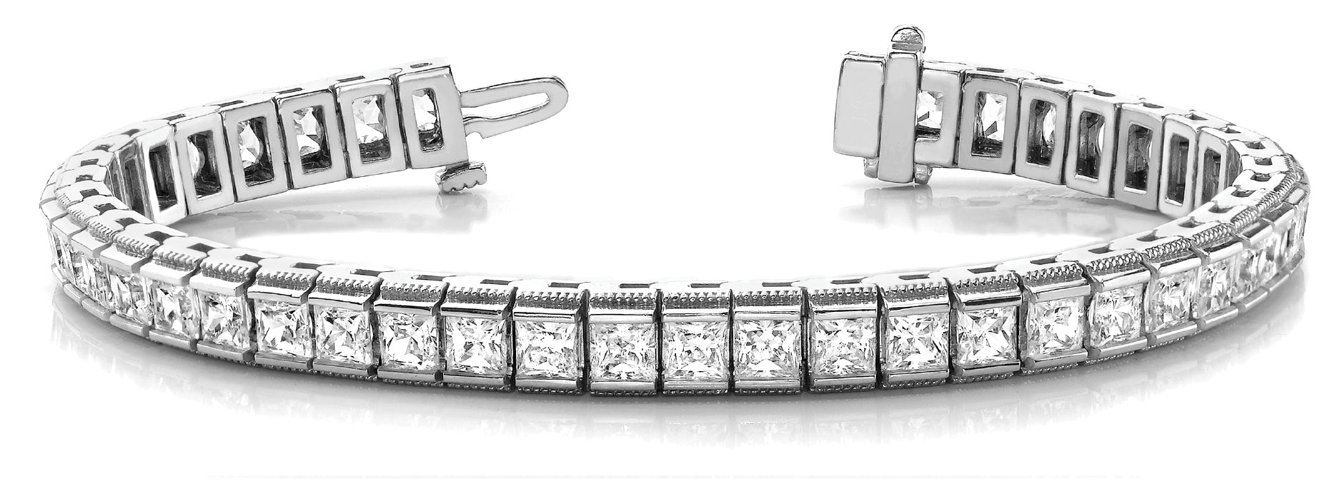 In-Line Channel Set Diamond Bracelet · 12.48 ct tw