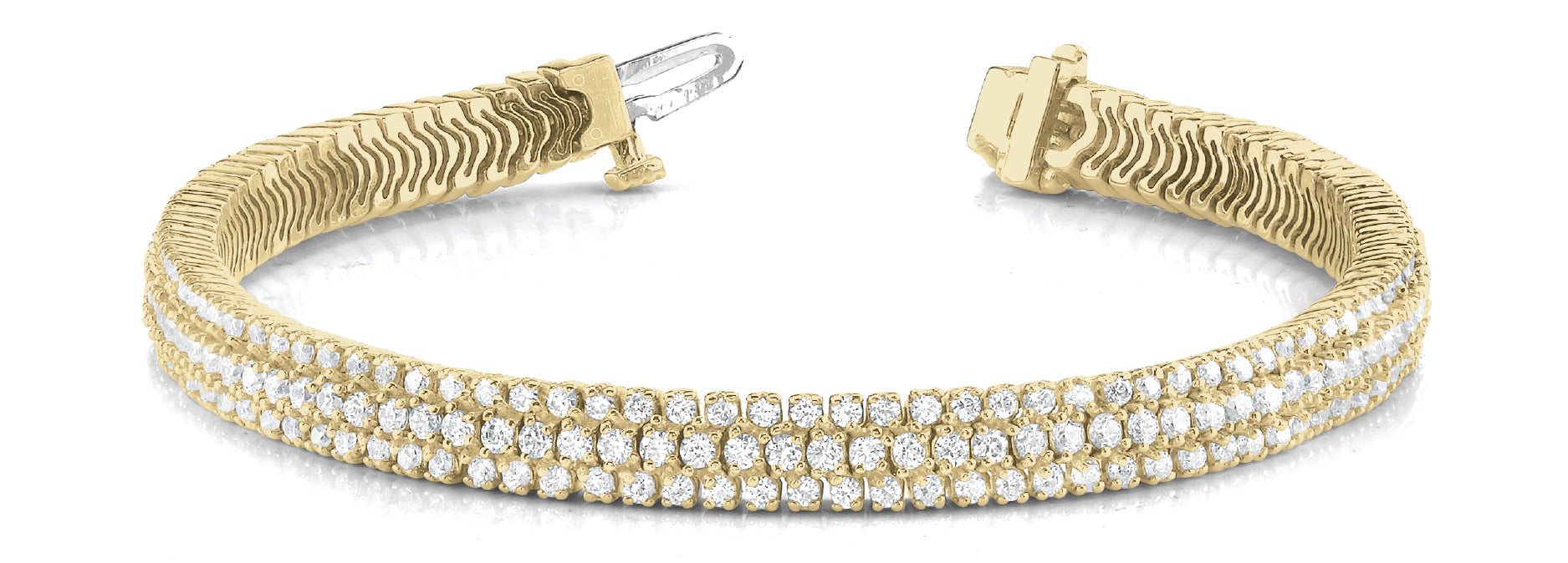 3 Row In-Line Diamond Bracelet · 5.79 ct tw