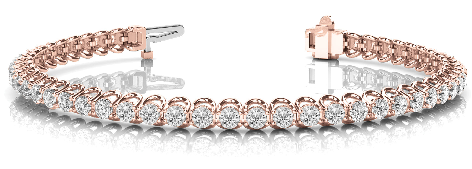 In-Line Prong Set Diamond Bracelet · 1.12 ct tw