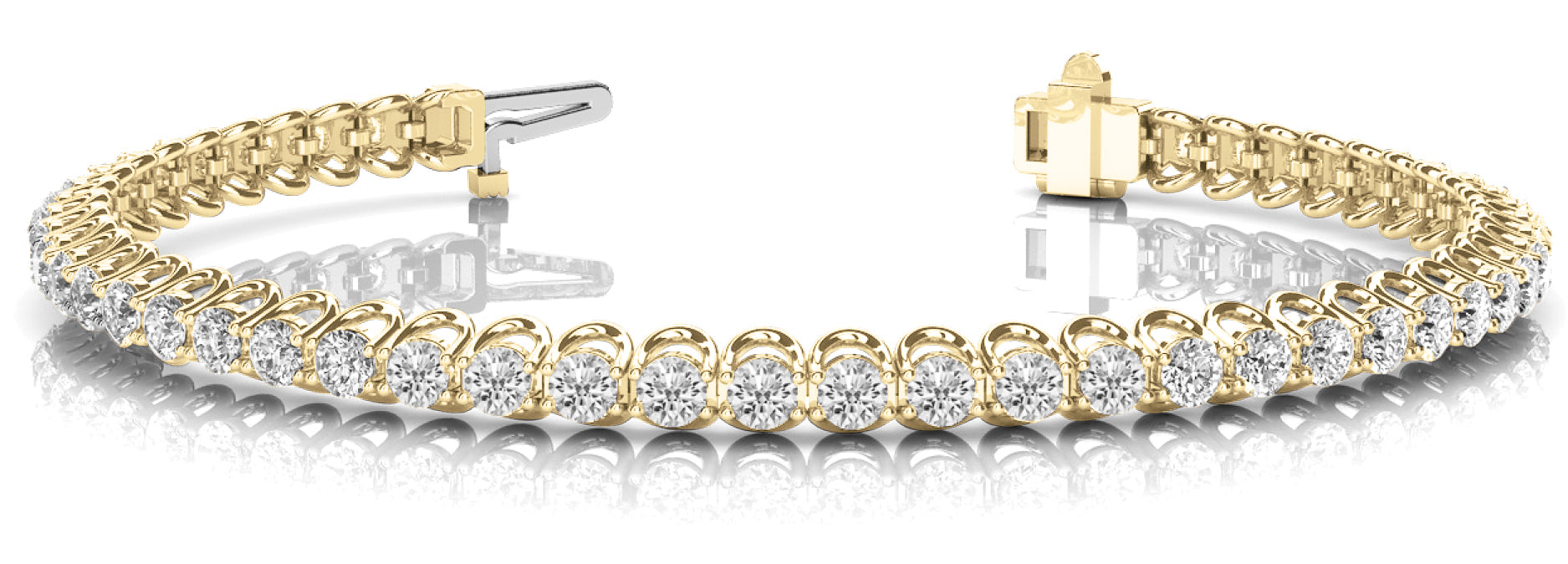 In-Line Prong Set Diamond Bracelet · 3.08 ct tw