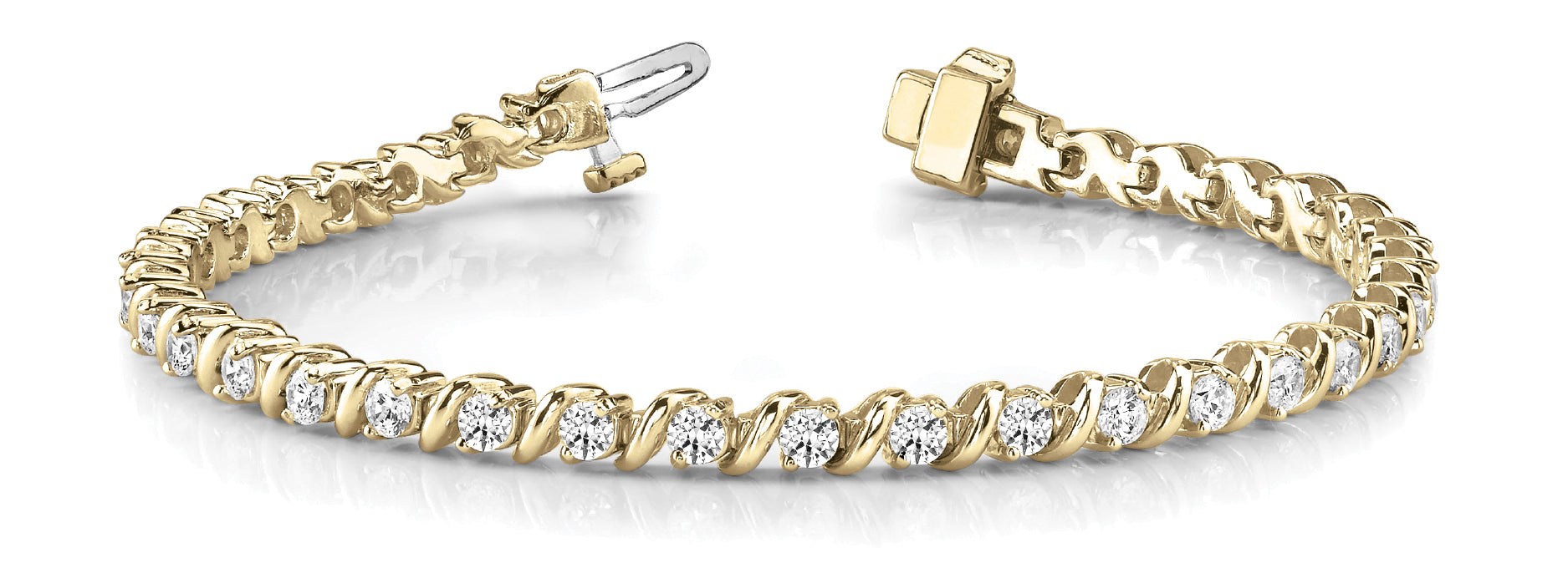 In-Line S Link Diamond Bracelet · 10.34 ct tw