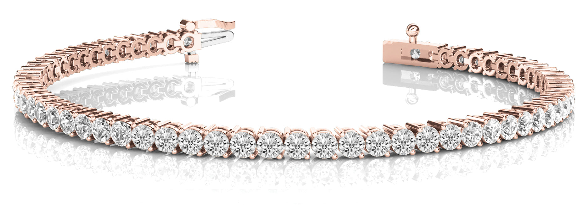 In-Line Prong Set Diamond Bracelet · 4.14 ct tw