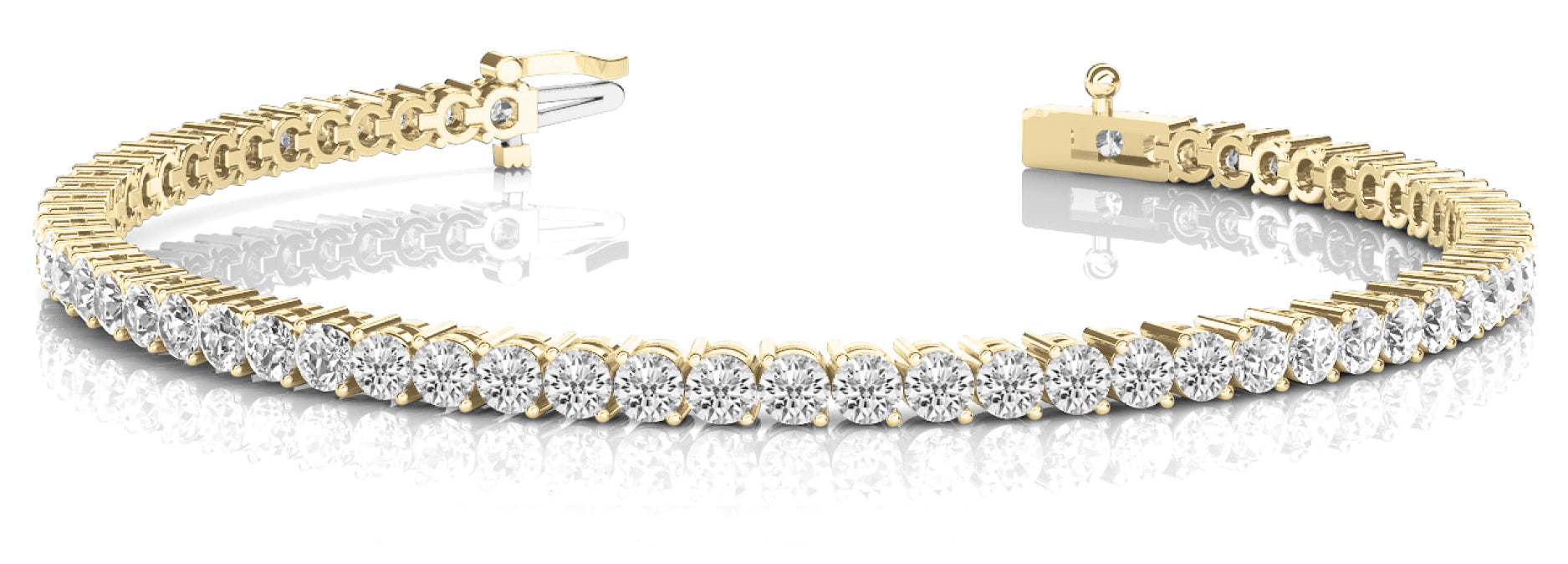 In-Line Prong Set Diamond Bracelet · 7.02 ct tw