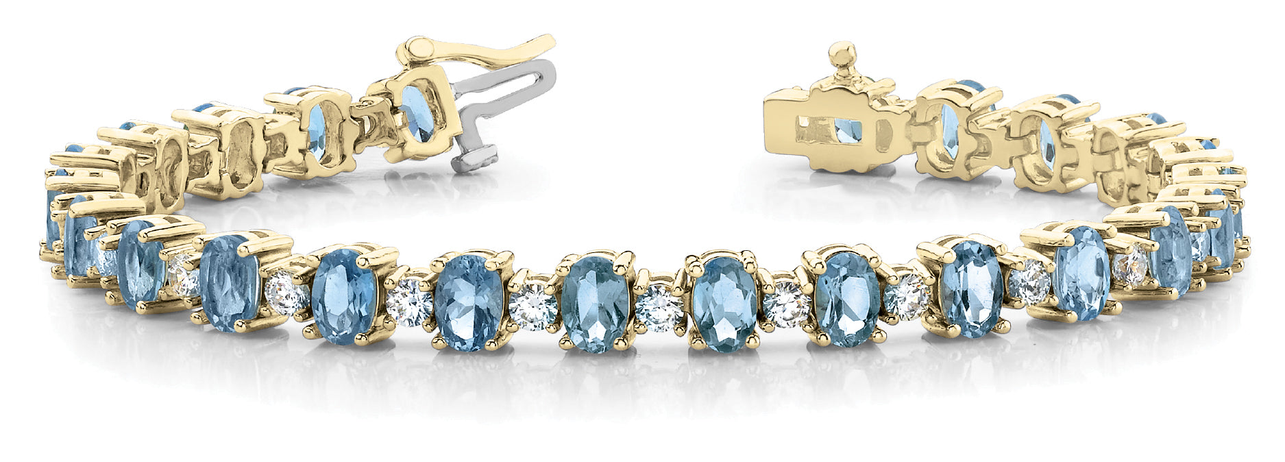 Oval Stone Gemstone Bracelet · 3.20 ct tw