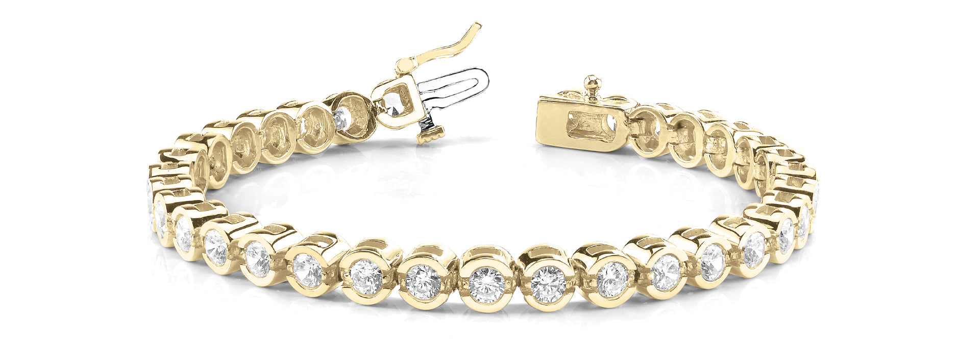 In-Line Bezel Set Diamond Bracelet · 7.02 ct tw