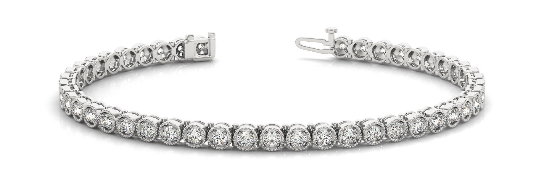 In-Line Prong Set Diamond Bracelet · 0.90 ct tw