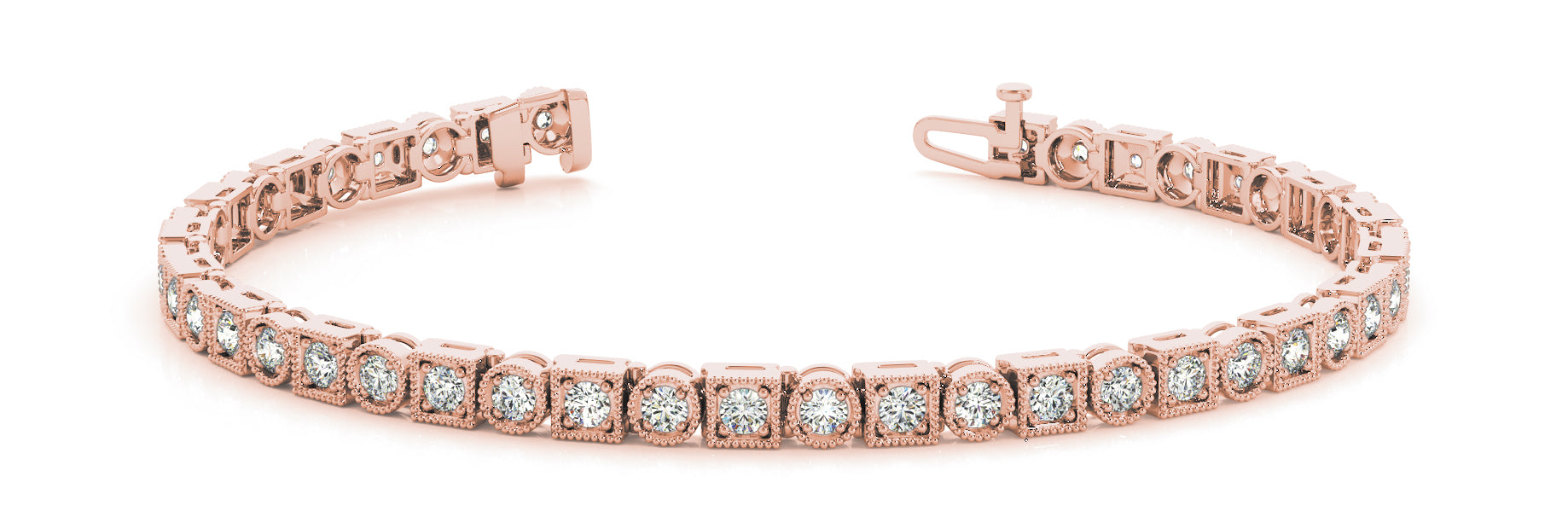 In-Line Prong Set Diamond Bracelet · 0.92 ct tw