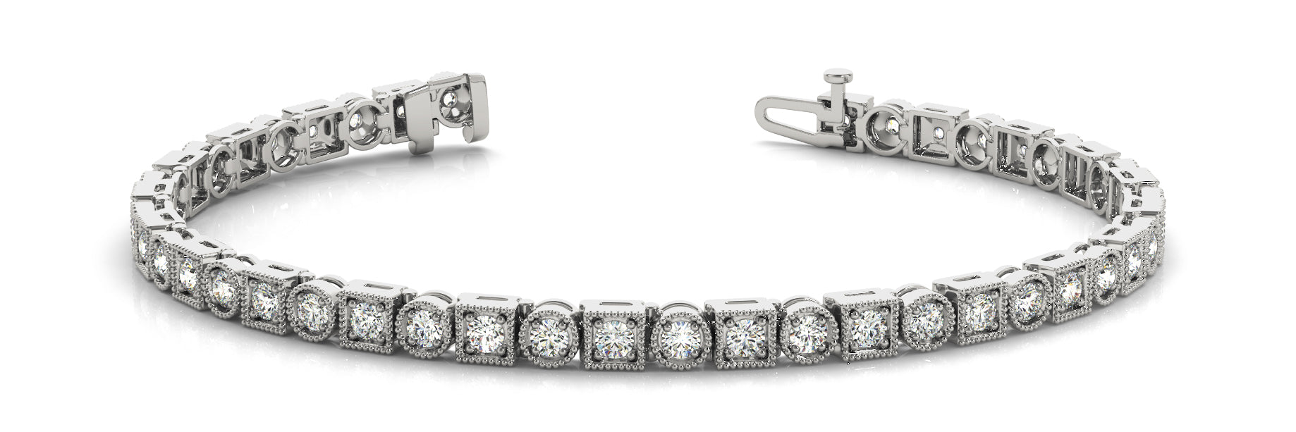 In-Line Prong Set Diamond Bracelet · 0.92 ct tw