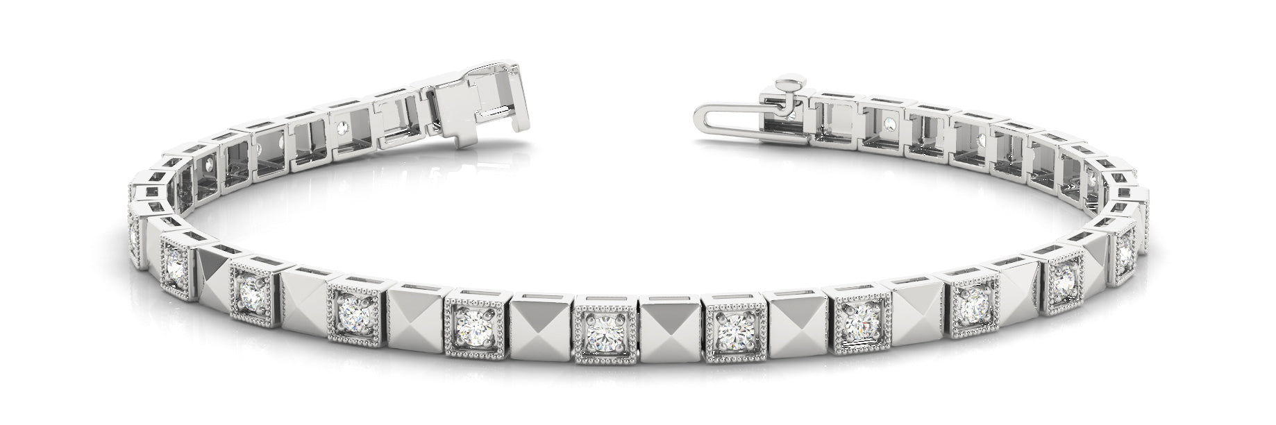 In-Line Prong Set Diamond Bracelet · 0.57 ct tw