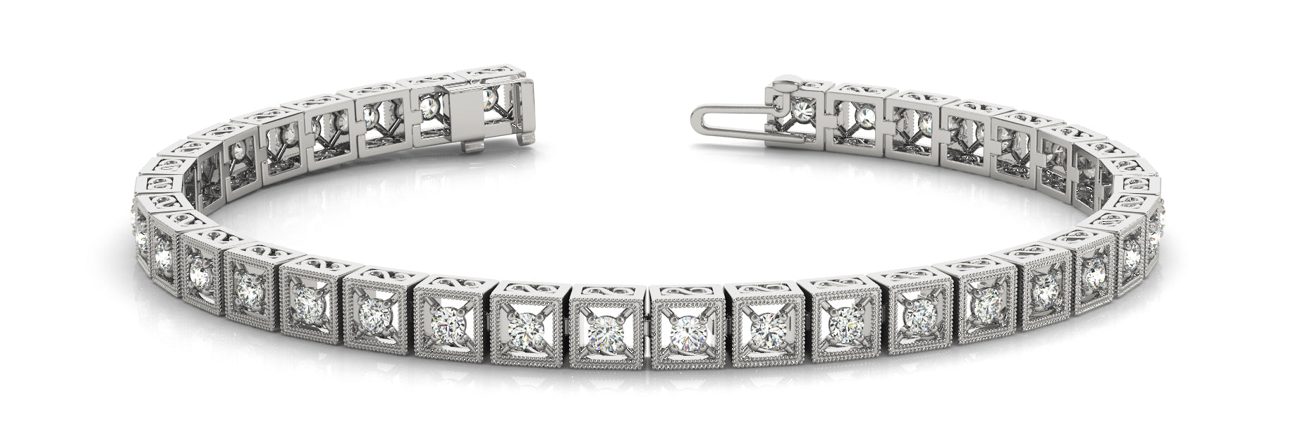 In-Line Prong Set Diamond Bracelet · 1.08 ct tw