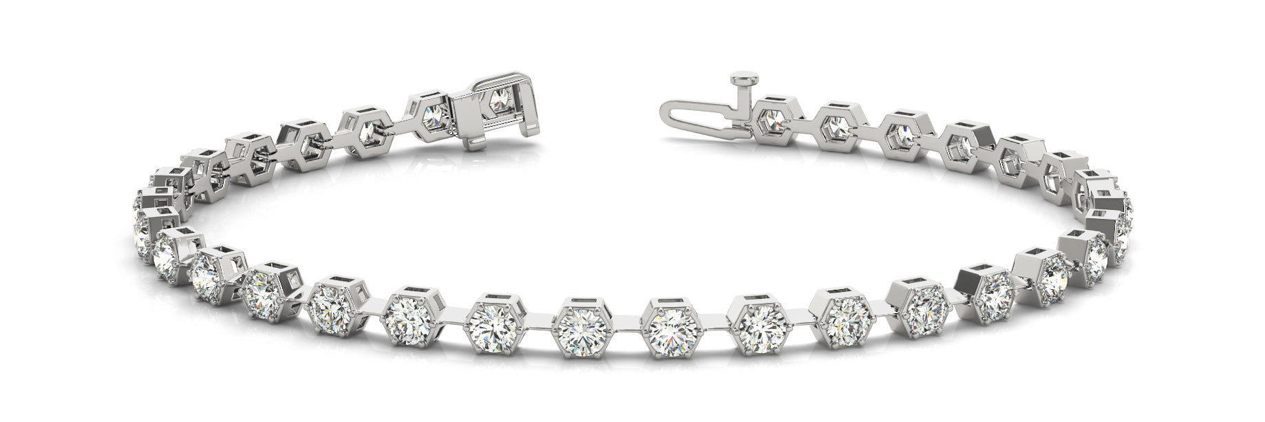 In-Line Prong Set Diamond Bracelet · 1.60 ct tw