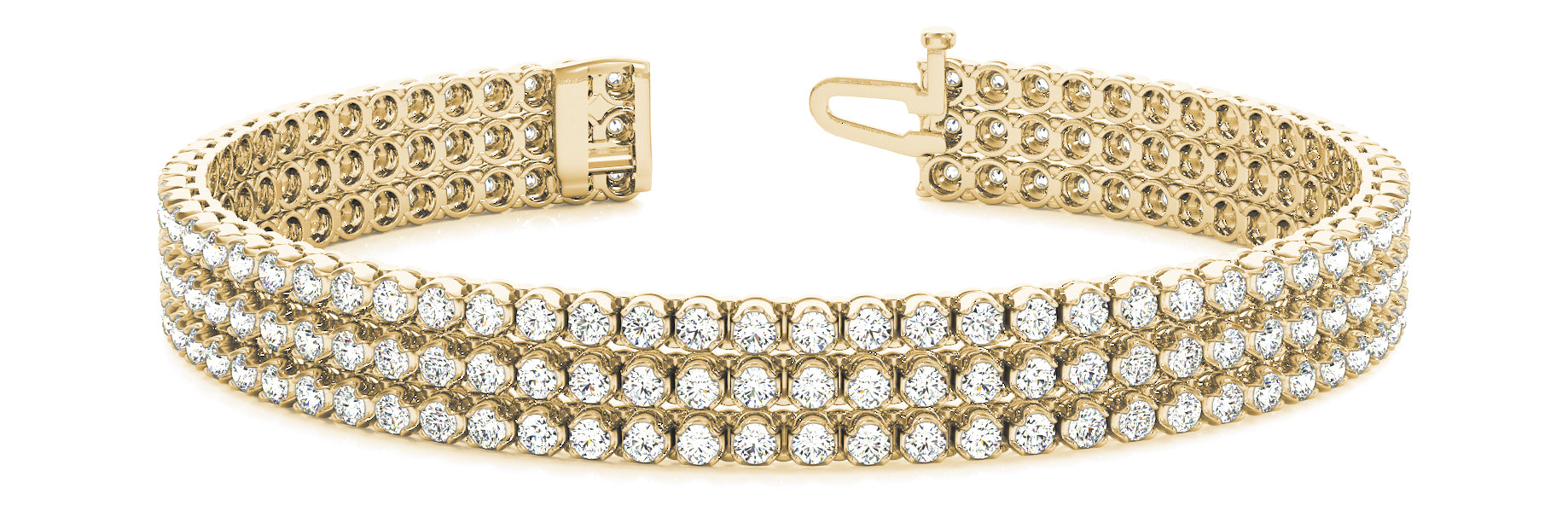 In-Line Multi Row Diamond Bracelet · 3.72 ct tw