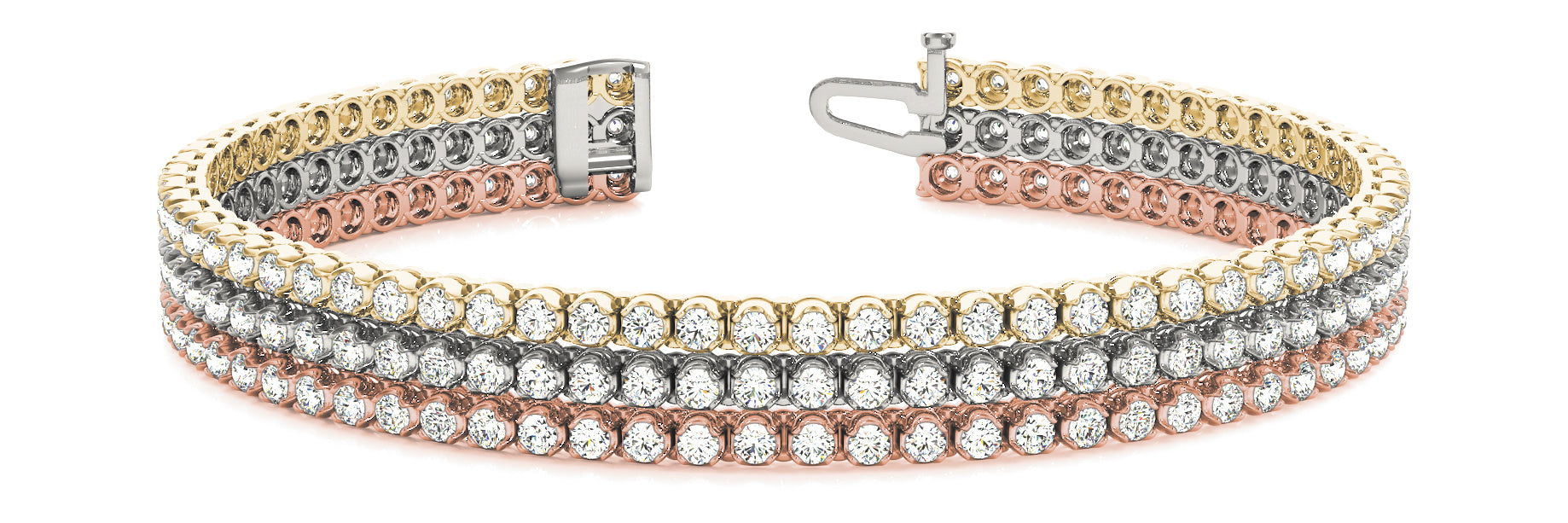 In-Line Multi Row Diamond Bracelet · 3.72 ct tw