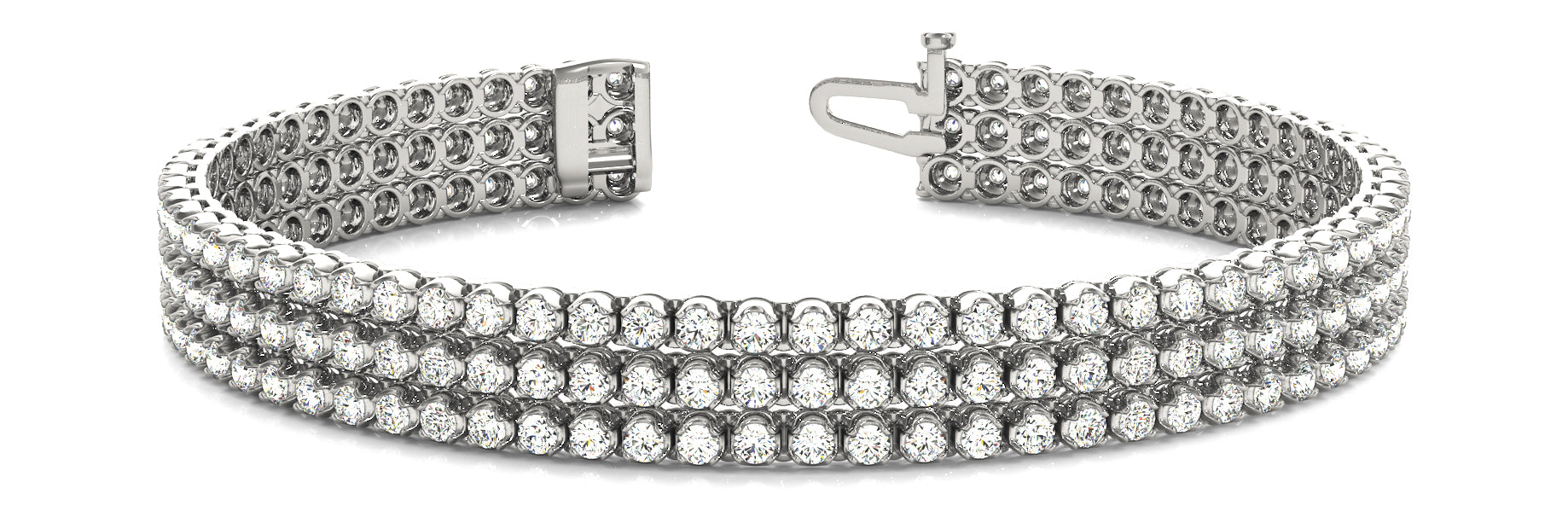 In-Line Multi Row Diamond Bracelet · 3.72 ct tw