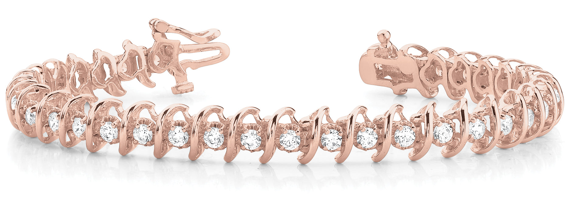 In-Line S Link Diamond Bracelet · 0.27 ct tw