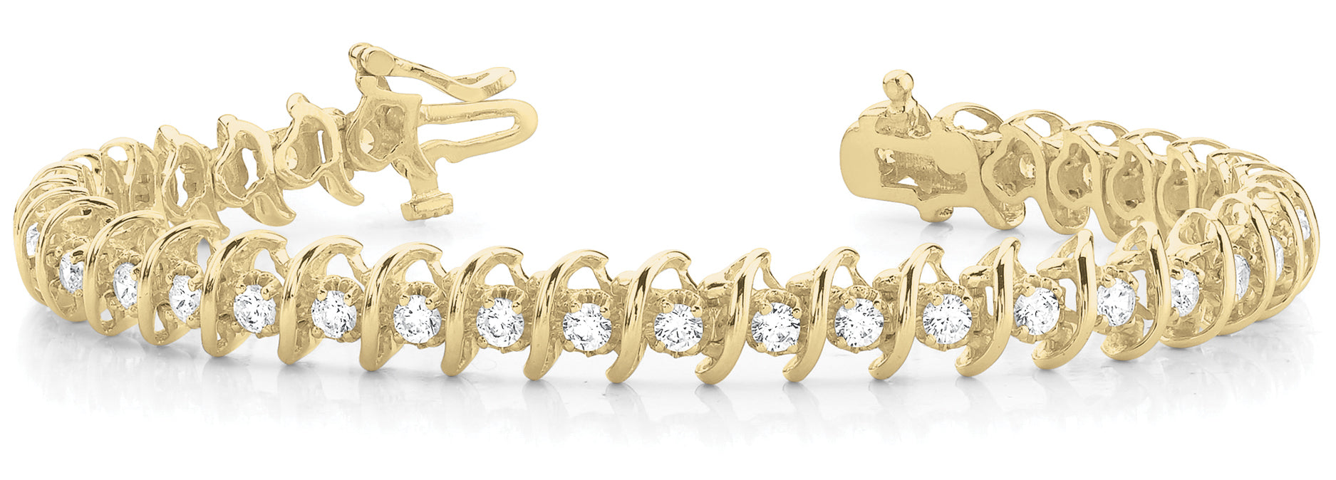 In-Line S Link Diamond Bracelet · 2.00 ct tw