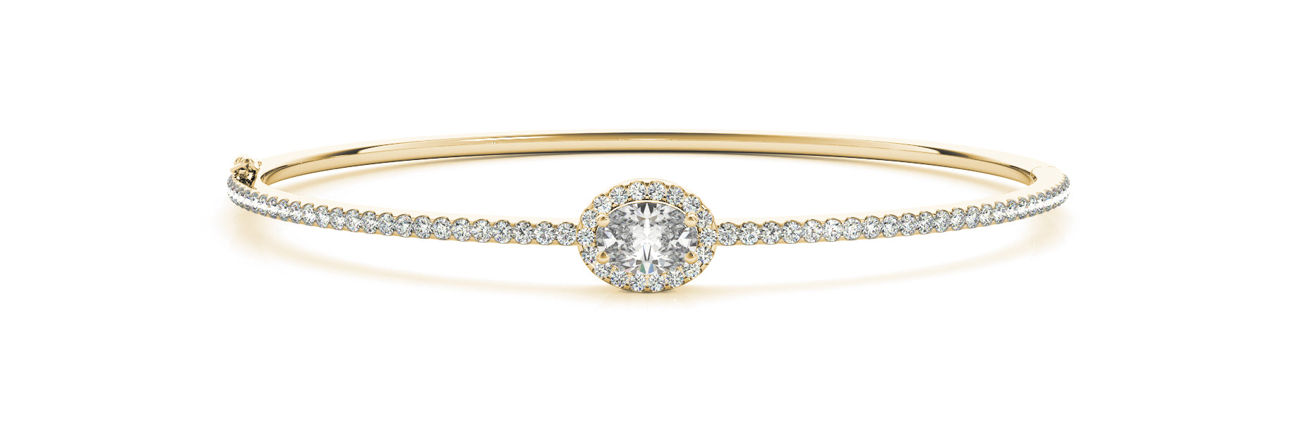 Oval Bangle Traditional Diamond Bracelet · 1.67 ct tw