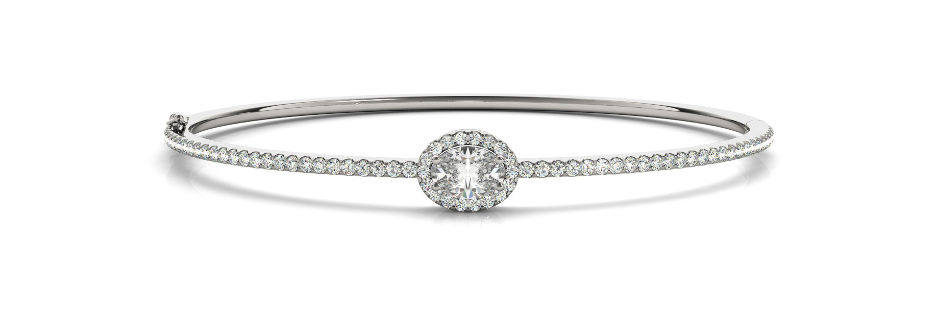 Oval Bangle Traditional Diamond Bracelet · 1.67 ct tw