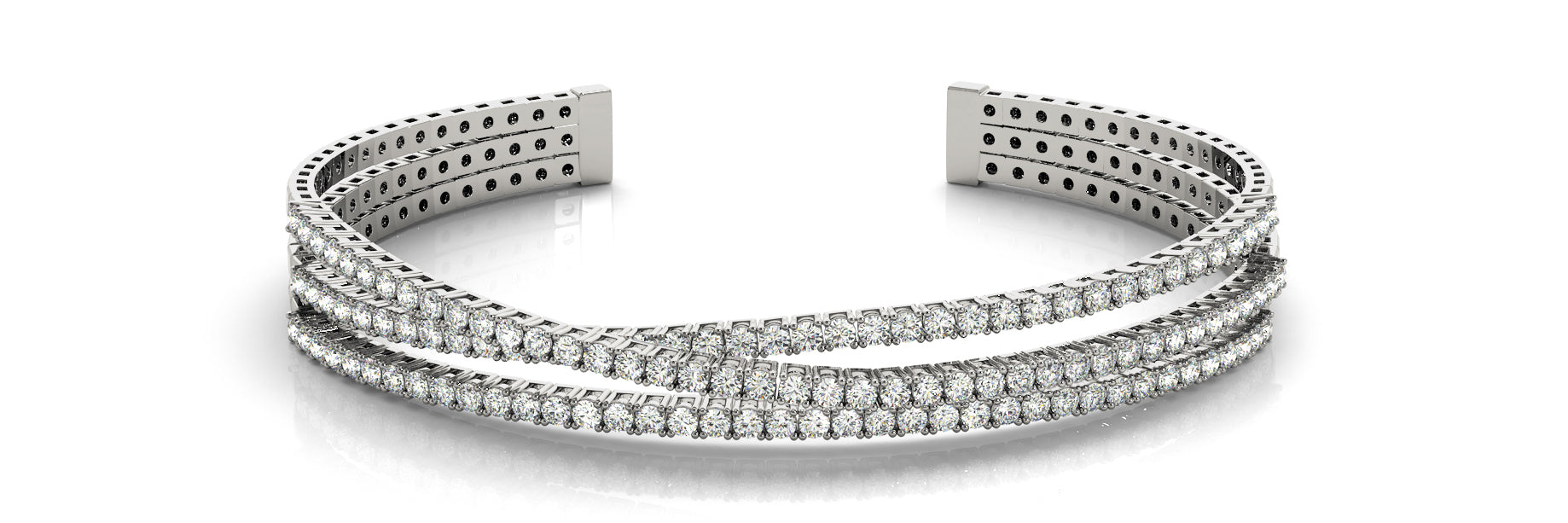 Bangle Multi Row Diamond Bracelet · 3.45 ct tw