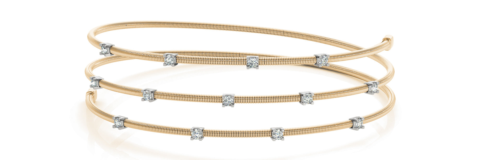 Bangle Italian Made Diamond Bracelet · 0.33 ct tw